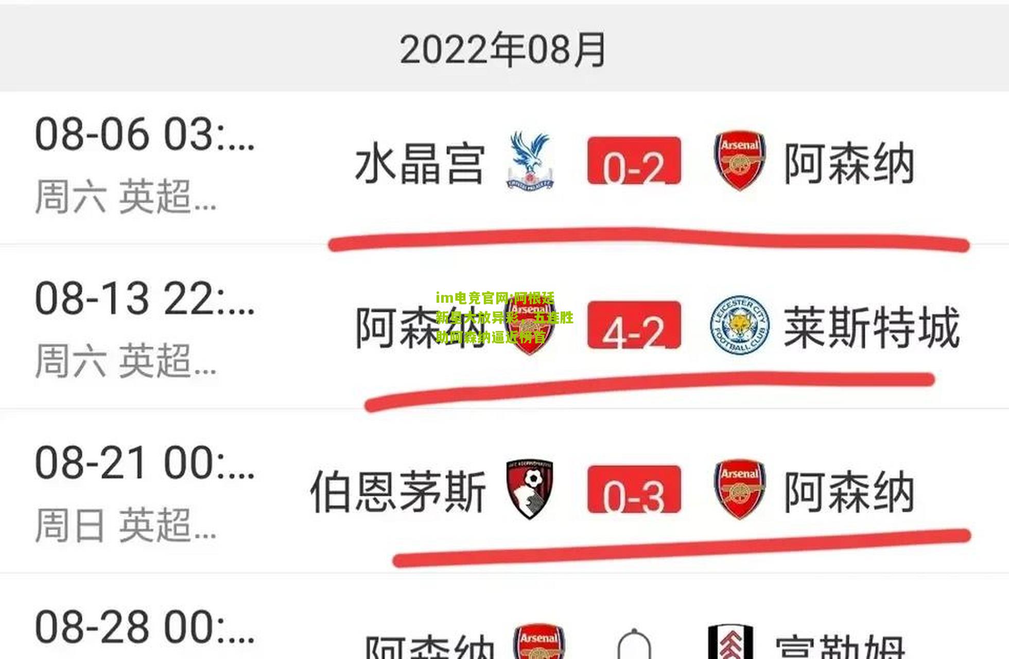 im电竞官网:阿根廷新星大放异彩，五连胜助阿森纳逼近榜首